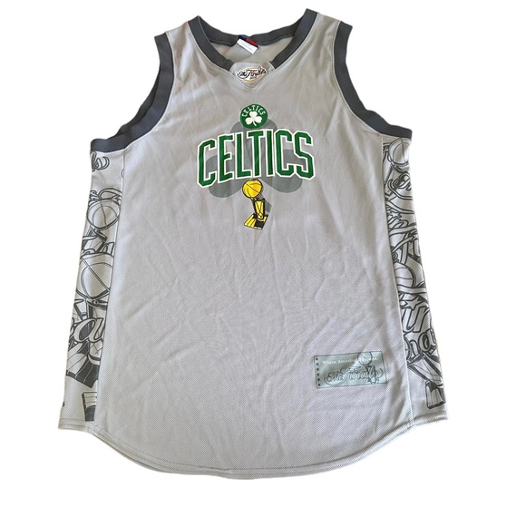Majestic Men Boston Celtics Ray Allen 2010 NBA finals Jersey Sz Large Made In US - Picture 1 of 8